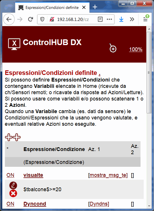 Condizioni controller