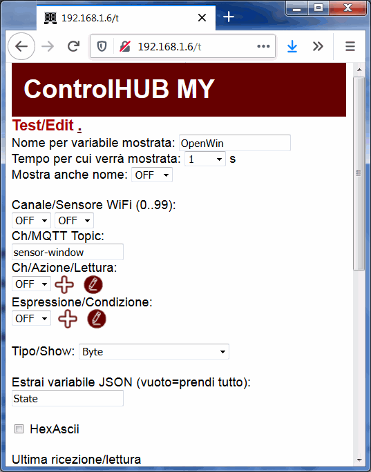 estrazione dati MQTT